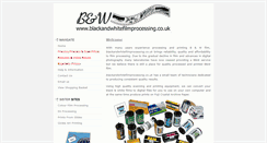 Desktop Screenshot of blackandwhitefilmprocessing.co.uk